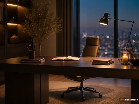 Modern salon tasarımı #1 — Render'dan AI video — AI mimari video, BentoMesh Keşfet